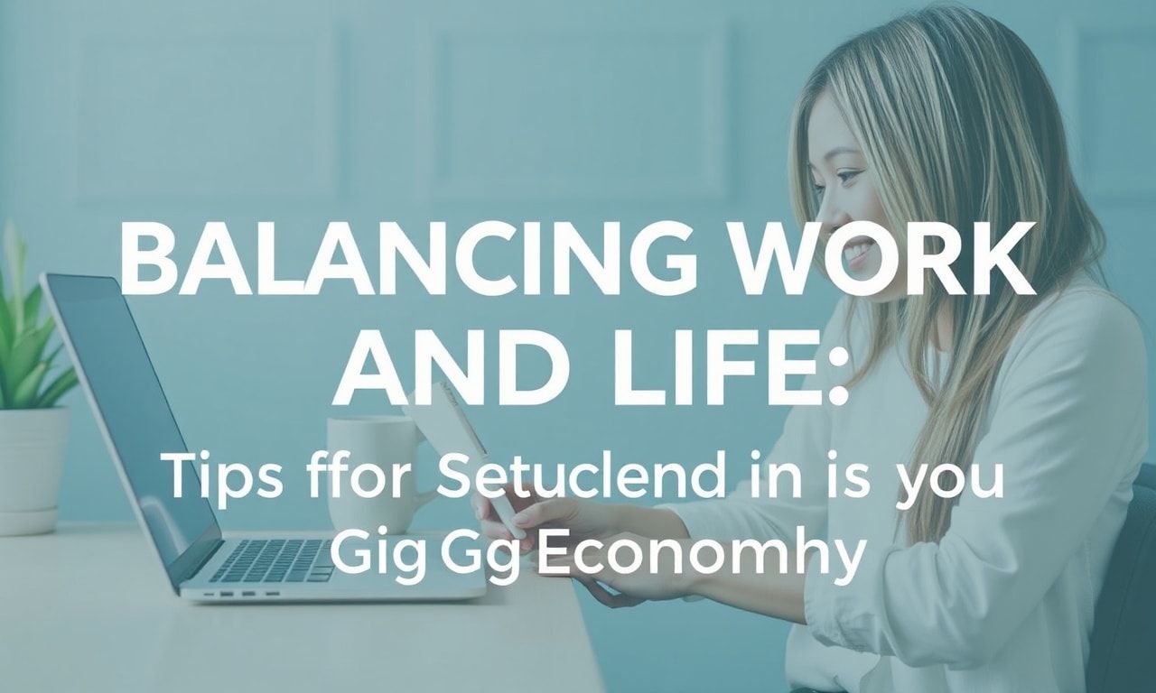 Balancing Work and Life: Tips for Students in the Gig Economy