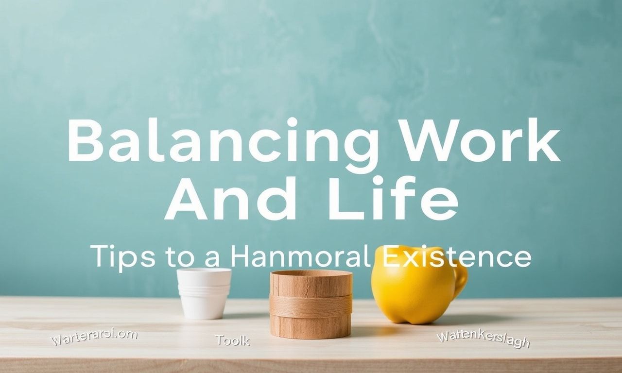 The Art of Balancing Work and Life: Tips for a Harmonious Existence