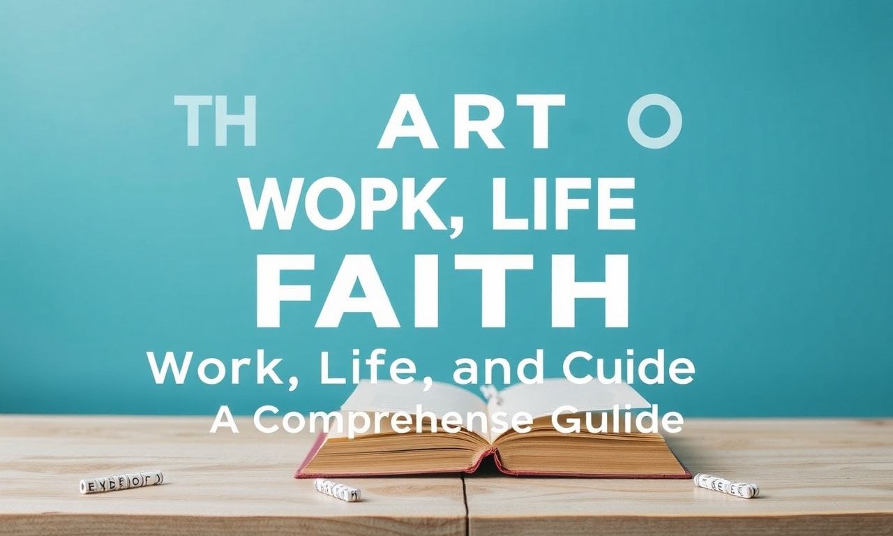 The Art of Balancing Work, Life, and Faith: A Comprehensive Guide