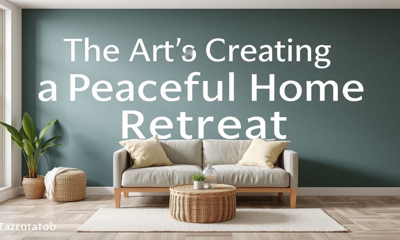 The Art of Creating a Tranquil Home Sanctuary: A Comprehensive Guide