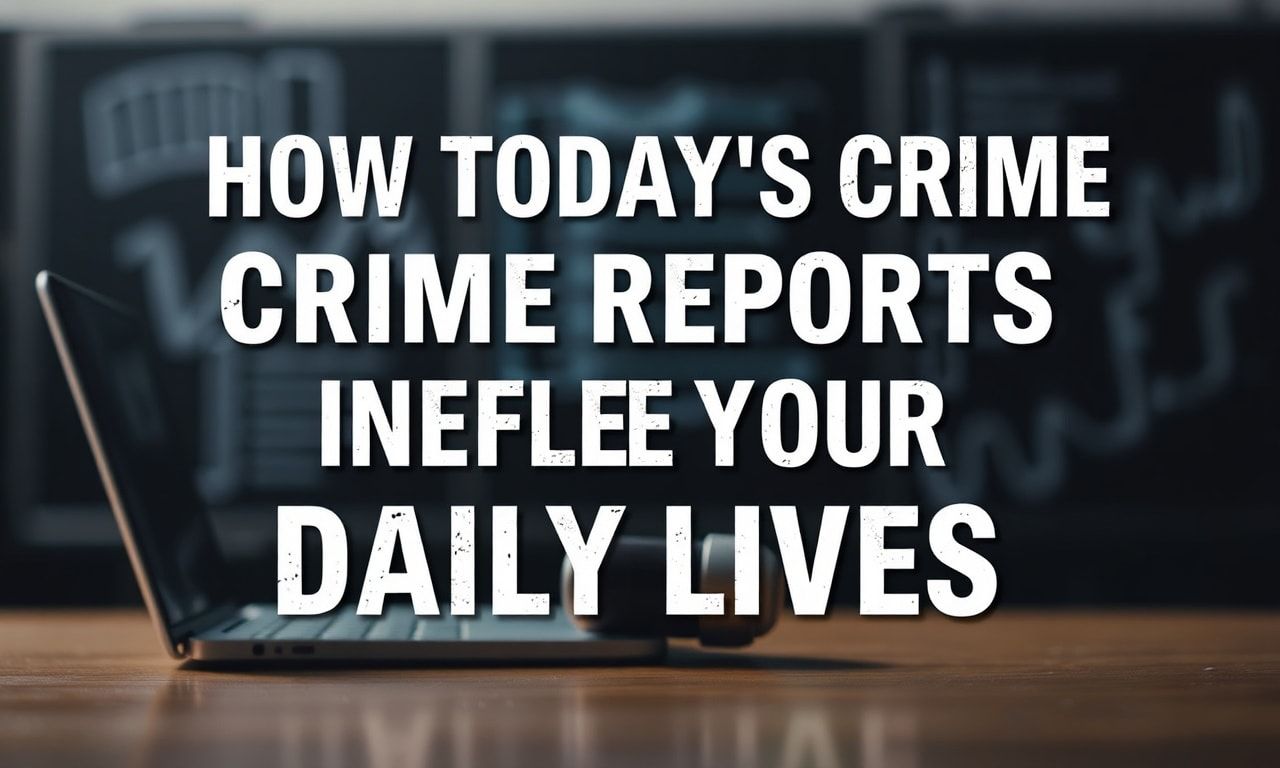 How Today's Crime Reports Shape Our Daily Lives