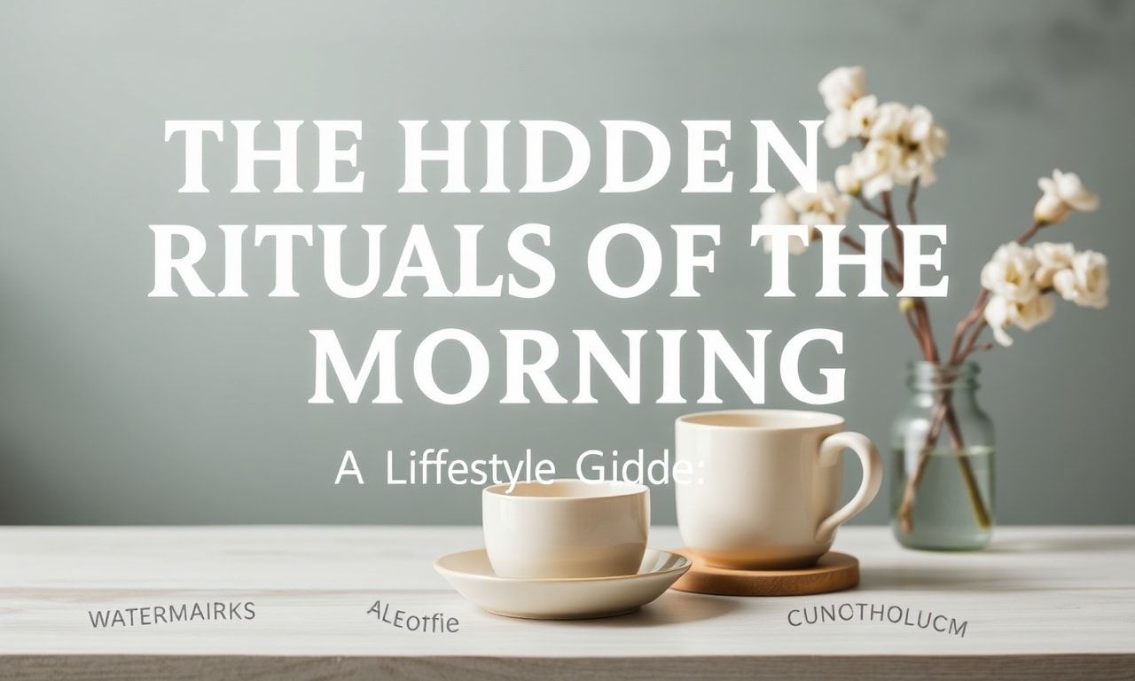 The Hidden Rituals of Morning: A Lifestyle Guide