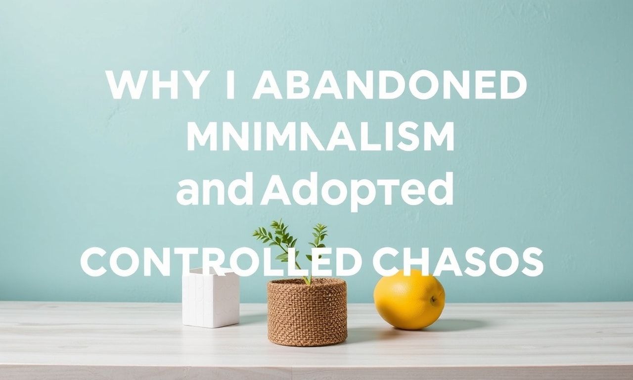 Why I Gave Up on Minimalism and Embraced Controlled Chaos