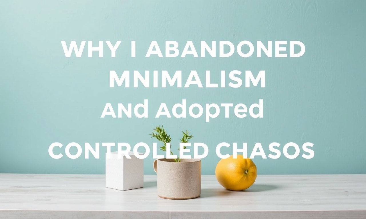 Why I Gave Up on Minimalism and Embraced Controlled Chaos